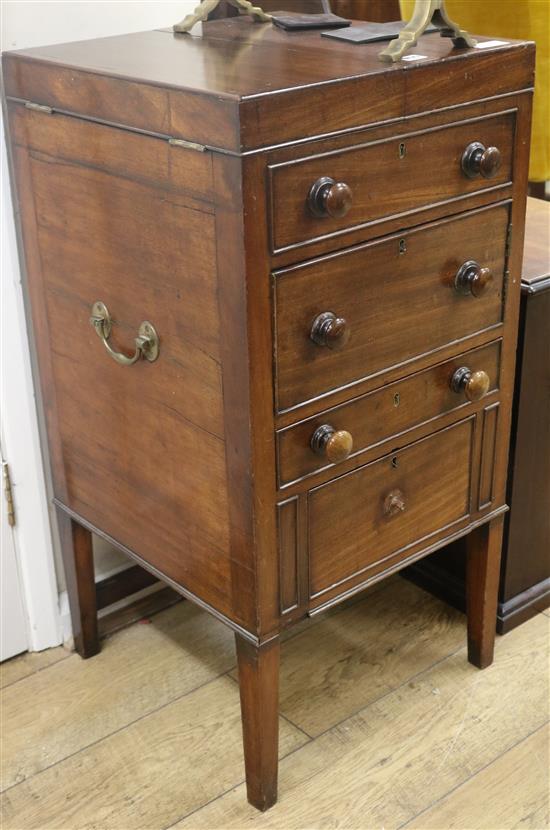 A mahogany washstand W.46cm